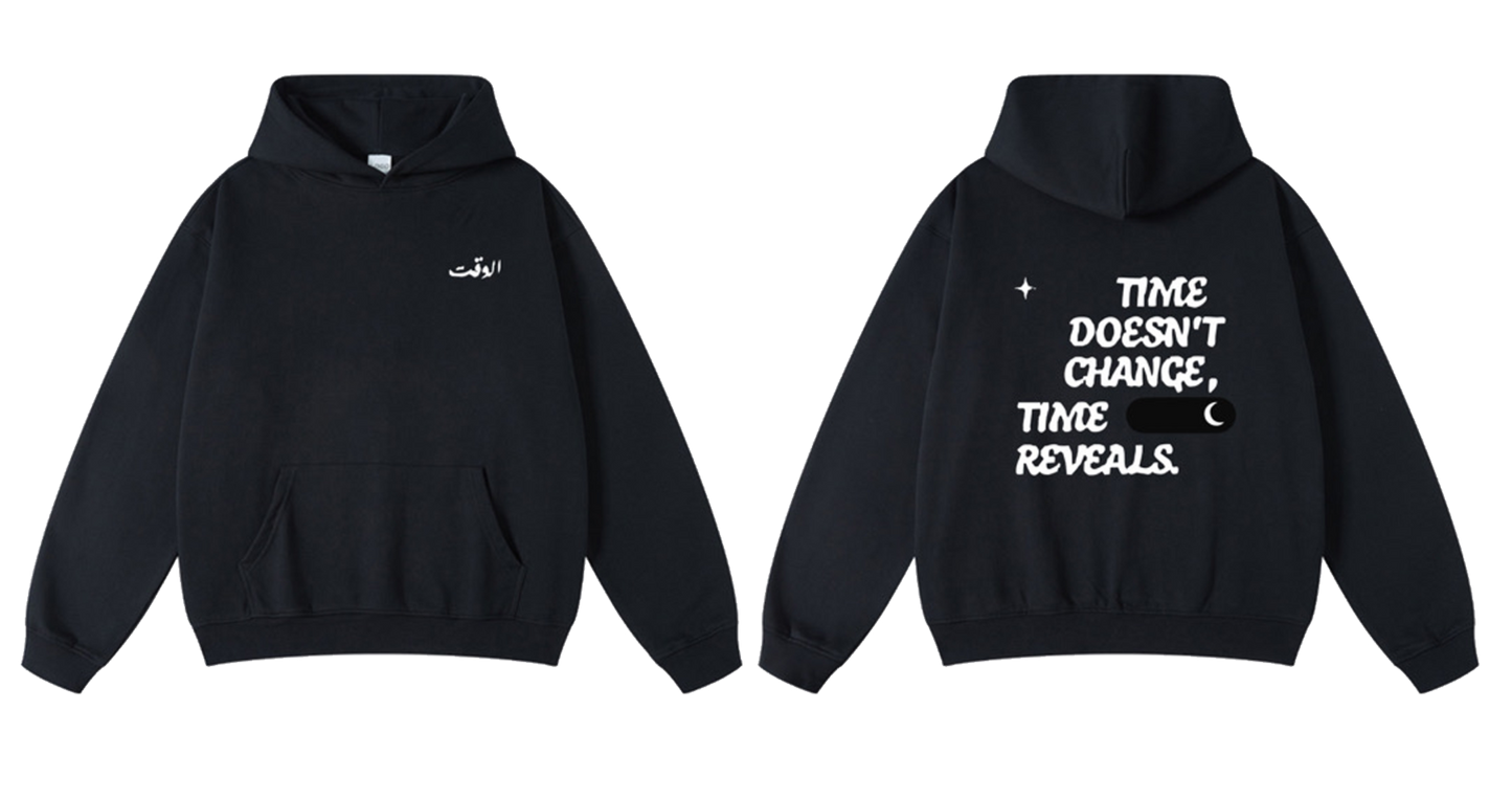 Essence of Time Black Hoodie